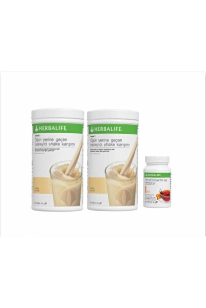 Herbalife 2 Adet Vanilya Aromalı Shake+50gr Şeftali Aromalı Çay