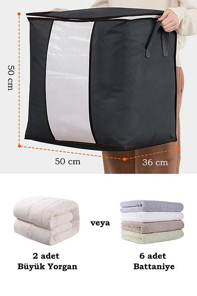 REKHOME 6 парчета черна възглавница за пуловер с прозорче / 50x50x36