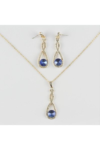 Bijuteri Net Jewelled Set Necklace