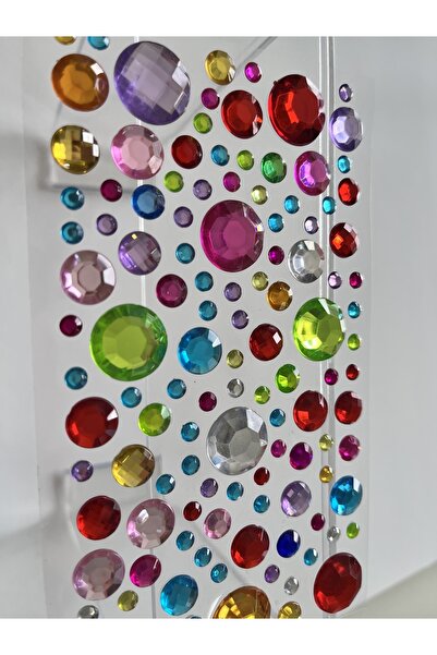 Giraffe Autocolant colorat cu piatră prețioasă mare