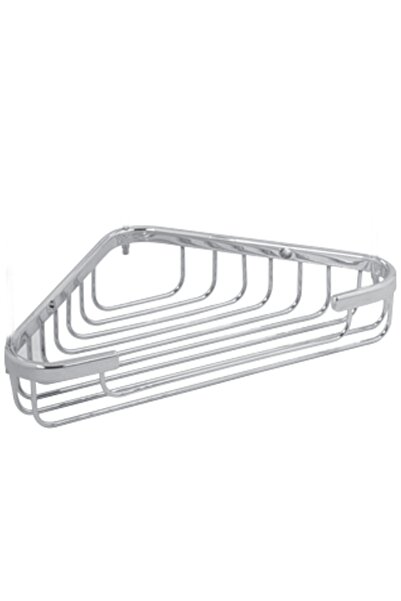 Tema 18x18 Tek Kat Köşe Şampuanlık (PİRİNÇ PASLANMAZ)