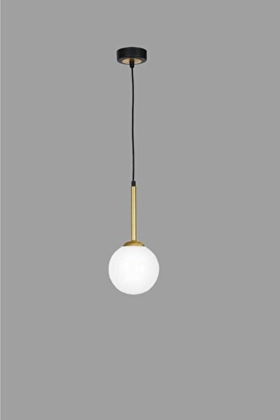 BSA LIGHTING Albert Tekli Sarkıt Siyah/eskitme Kaplamalı Modern Avize (beyaz Camlı)