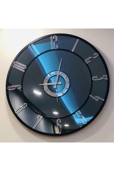 hibiscus Gerçek Aynalı Dekoratif Duvar Saati (50 CM)