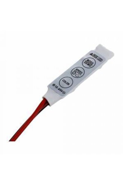 LEDONLİNE 12v Butonlu Mını Rgb Led Kontrol Şerit Led Kontrol Kumandasız Mod