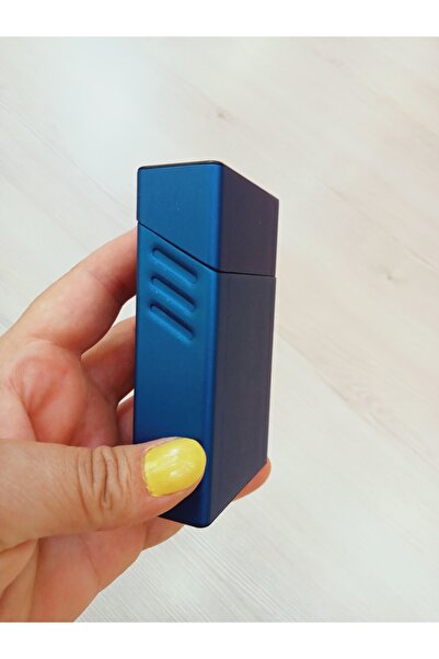 NESGIFT Touch Mavi Metal Sigara Kutusu
