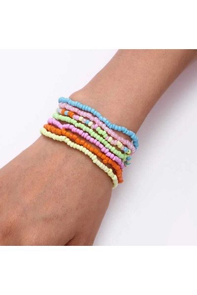 İPAR AKSESUAR Sand Bead Anklet And Bracelet