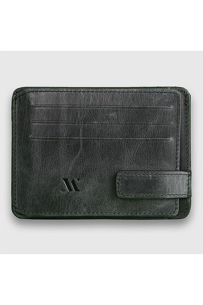 My Valice Men's Genuine Leather Wallet and Card Holder 1803 Black