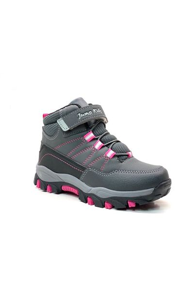 Jump 27788 Orthopedic Girl's Grey/black/fuchsia Outdoor Boots