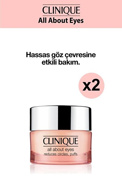 Clinique All About Eyes Göz Çevresi Bakım Kremi 15 Ml X2