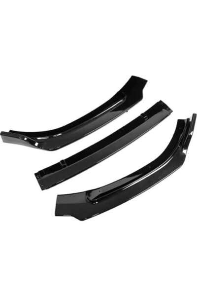 EF GARAGE Peugeot 207 Uyumlu  Ön Tampon Eki Bodykit Karlık Lip Piano Black