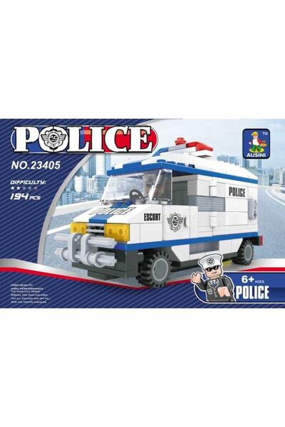 Ausini حافلة شرطة صغيرة 194 قطعة