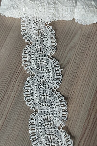 DUAYEN Güpür Dantel Incili Yol Desen 1 Metre