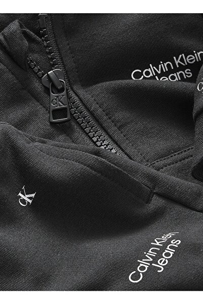 Calvin Klein Düz Siyah Bebek Eşofman Takımı In0ın00019