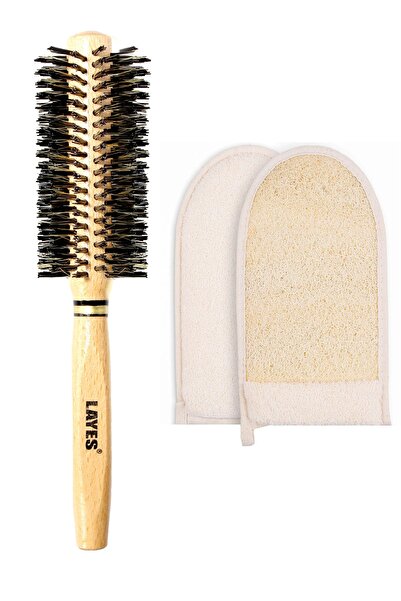 Layes مقشر الجسم مقاس كبير، مقشر القفازات، مقشر ألياف اليقطين وفرشاة التنوب