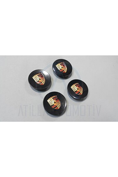 Fabrikasyon 4 X Porsche Macan 95b 2014-2019 Uyumlu Çelik Jant Göbek Seti 77mm Siyah