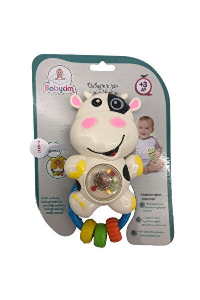 Birlik Oyuncak Babycim Pilli Işıklı Müzikli Ses Efektli Inek Çıngırak