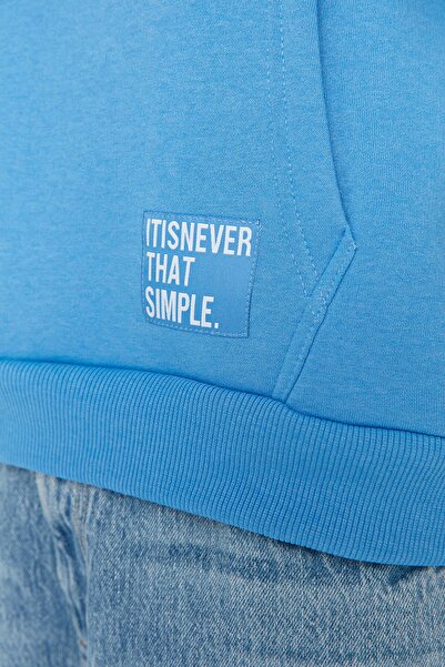 Trendyol Collection Sweatshirt - Blue - Oversize