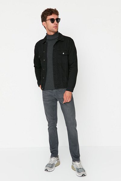 Trendyol Collection Flexible Anthracite Slim Fit Jeans - TMNSS21JE0068
