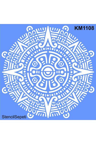 StencilSepeti Mandala Pattern - Thick Material Template - No Refund - 100x100cm