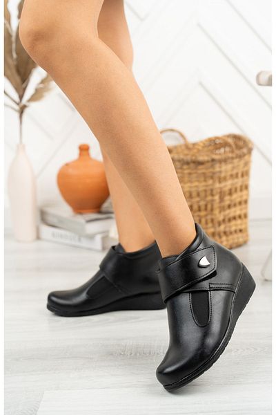 Tresso shoes Αντιολισθητική σόλα Ορθοπεδικό Μαύρο Χειμερινό Γυναικείο Μποτάκι