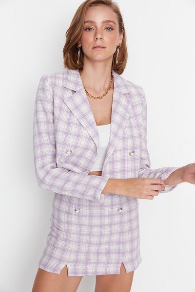 Trendyol Collection Blazer - Lila - Regular Fit