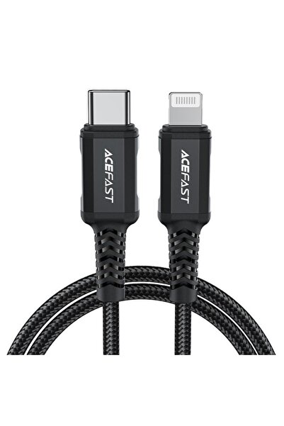 Acefast C4-01 30w 3a Type C la Lightning Iphone Örgülü Hızlı Şarj Ve Data Kab...