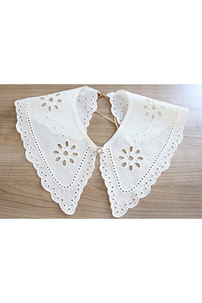 SHERLOCK HOME Vintage Pamuklu Ham Yaka (bej Rengi)