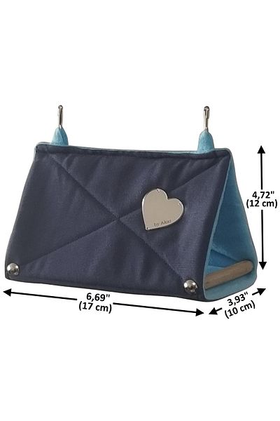 Akat Cosy Pretty Budgie Sleeping Hammock (blue)