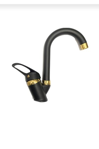 Black Gold Luxury Cane Tube Bathroom Sink Faucet Faucet with Moving Head