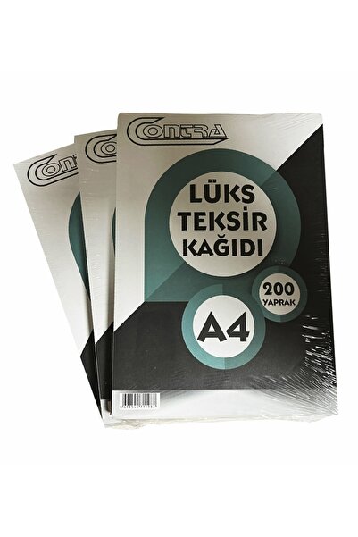 GLOBALİZED 3 Paket Teksir Kağıdı 200'lü