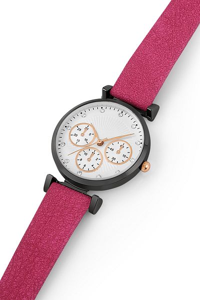 Twelve Leather Strap Women's Wristwatch