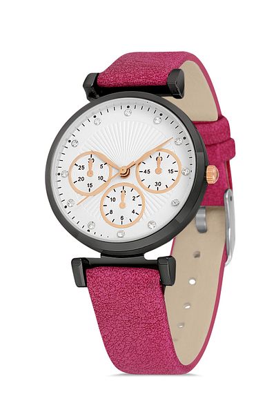 Twelve Leather Strap Women's Wristwatch