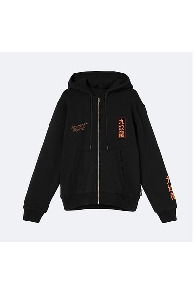 Shout Υπερμεγέθη ιαπωνική κουκούλα Kumonryu Shishin Unisex με φερμουάρ