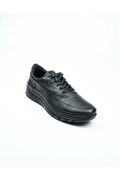 MARCOMEN 16123 Black Leather Men's Casual Shoes
