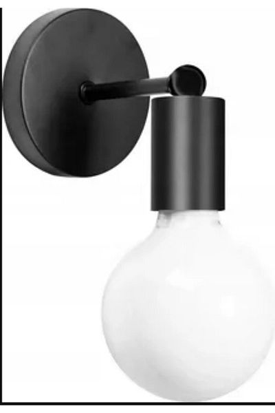RİOLİGHT Modern Black 1xe27 Metal Wall Sconce with Lampholder