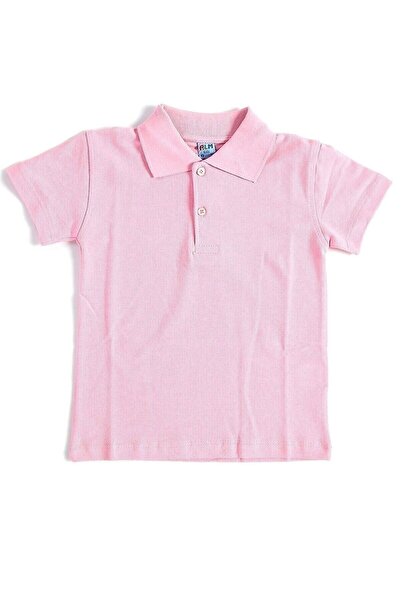 NOBLE STORE Tricou de școală unisex pentru copii, cu gât polo, cu mânecă scurtă