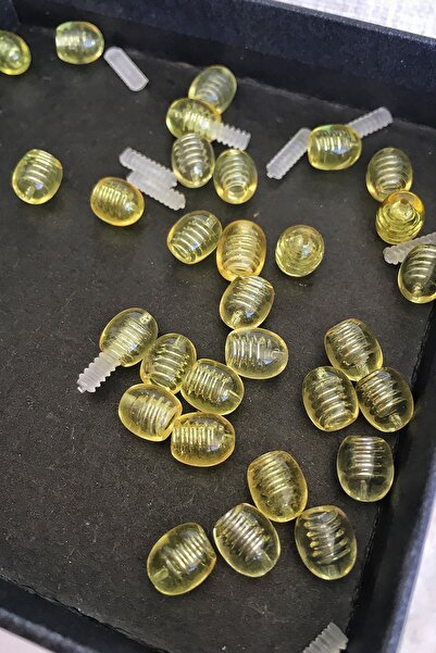 İpek Kehribar Kolye Klipsi Vidalı Klips Kilit Aparatı Bileklik Klipsi Düğüm Gizleyici Vida 1 Adet