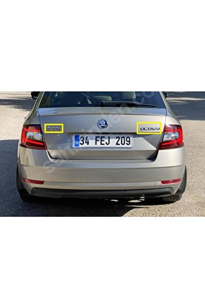 EDEXPORT Skoda & Octavia Bagaj Yazısı Seti 2'li Paket