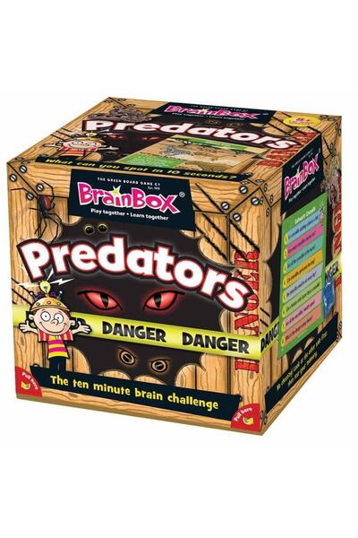 Green Board Games 90053 Brainbox Predators - English