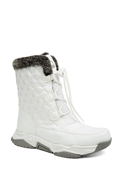 Benetton Bn-30394 3256 Beyaz Gri Kadın Bot