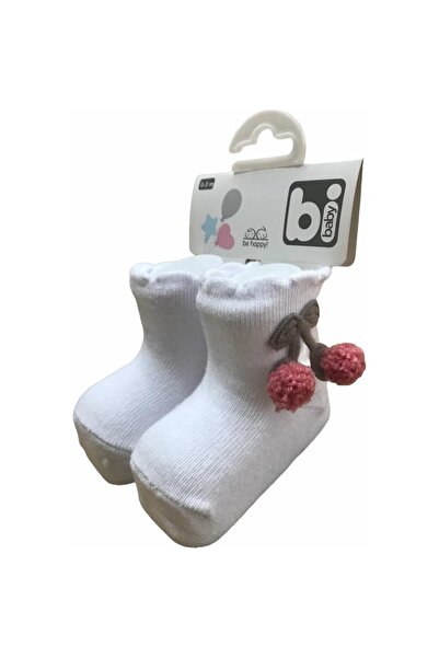 Bibaby Cherry Baby Socks 68338 White Pomegranate White Pomegranate-0-3 Months