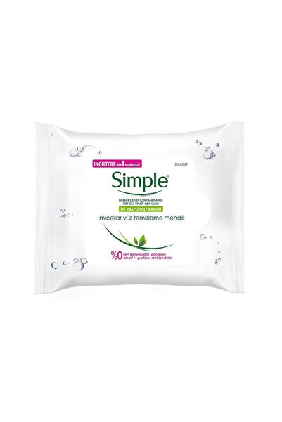 Simple 25 Facial Cleansing Wipes