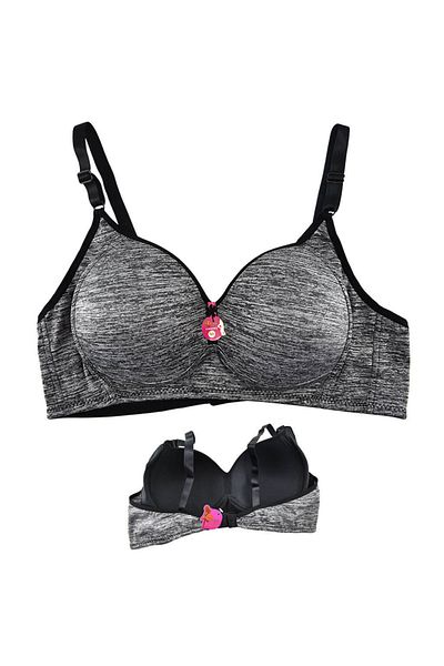 Liza 301 Pattern Wire Free Empty Fit Women's Bra-Package Express