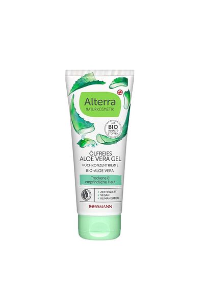 Alterra Aloe Vera Gel Effective Against Sunburn/Insect Bites 100 ml
