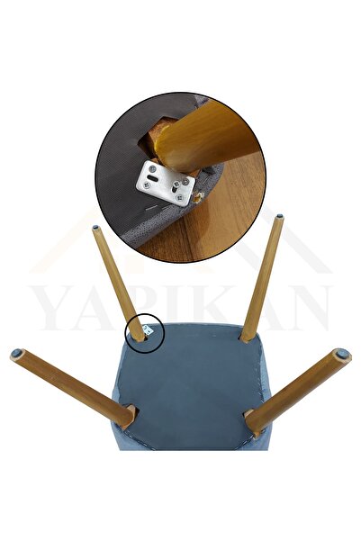 Yapıkan 12 Adet Düz Demir Gönye Köşebent 2x30x50mm - Mobilya Dolap Raf Masa K...