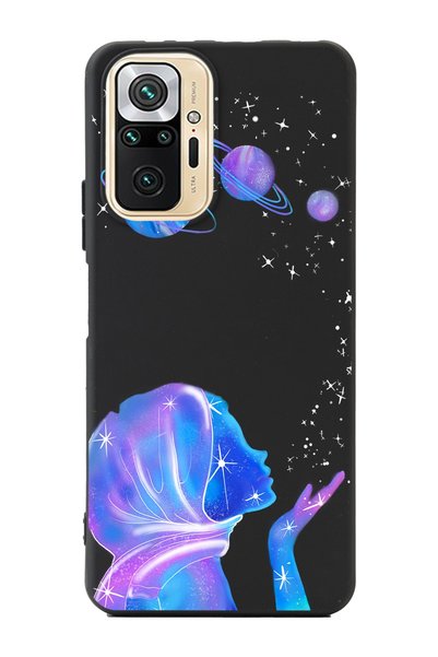 Spoyi Xiaomi Redmi Note 10 Pro - Black Premium Phone Case with Max Hijab Spac...