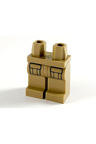 LEGO Minifigure Legs - Original Accessory, Tan Pocket Cargo Pantalon, 1 Piece to Send