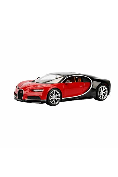 Burago 1:18 Bugatti Chiron Model Araba - Kırmızı-siyah