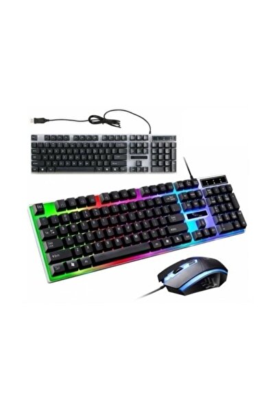ibico Pg-8017 Oyuncu Isıklı Klavye Mause Seti Klavye + Mouse Seti