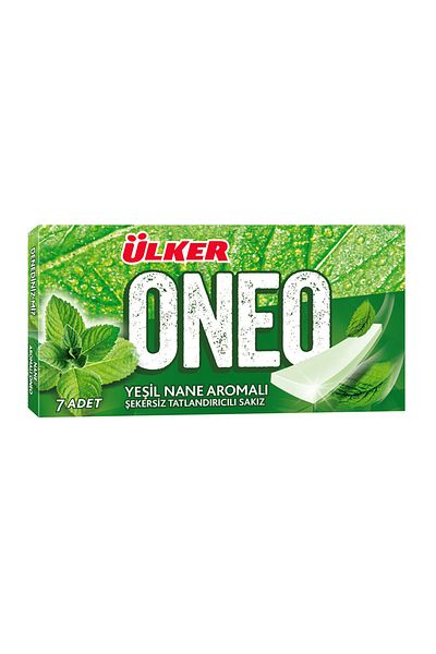Ülker Slims Green Mint Flavored Sweeter Gum 14 g
